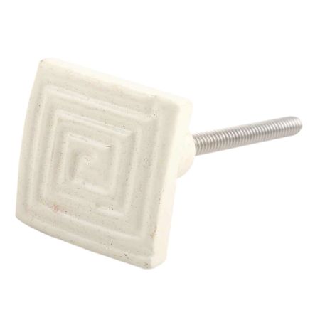 Cream Restoration Metal Knobs